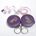 Purple Promotional Keychain Sewing Tape Measure